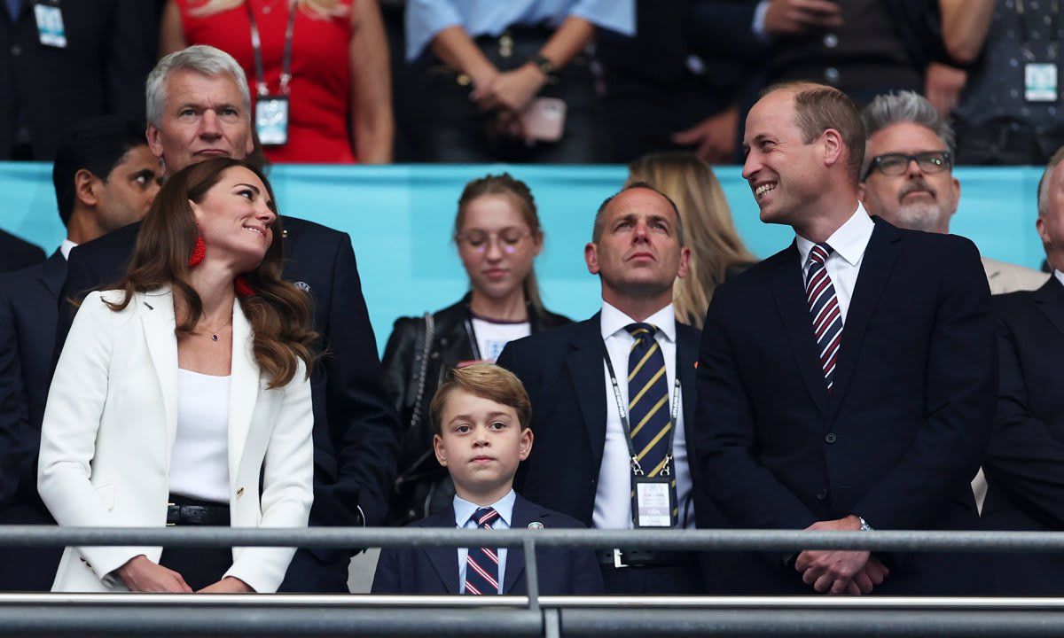 The Duke and Duchess attended the UEFA Euro 2020 Championship Final with their son Prince George in July.