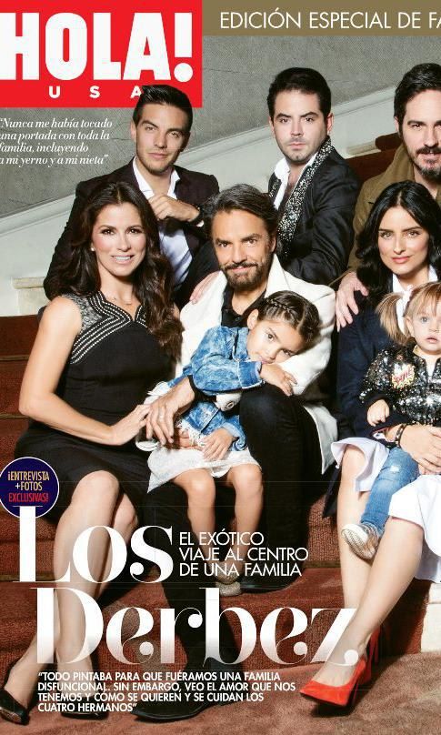 Eugenio Derbez y su familia en exclusiva para la portada de HOLA! USA