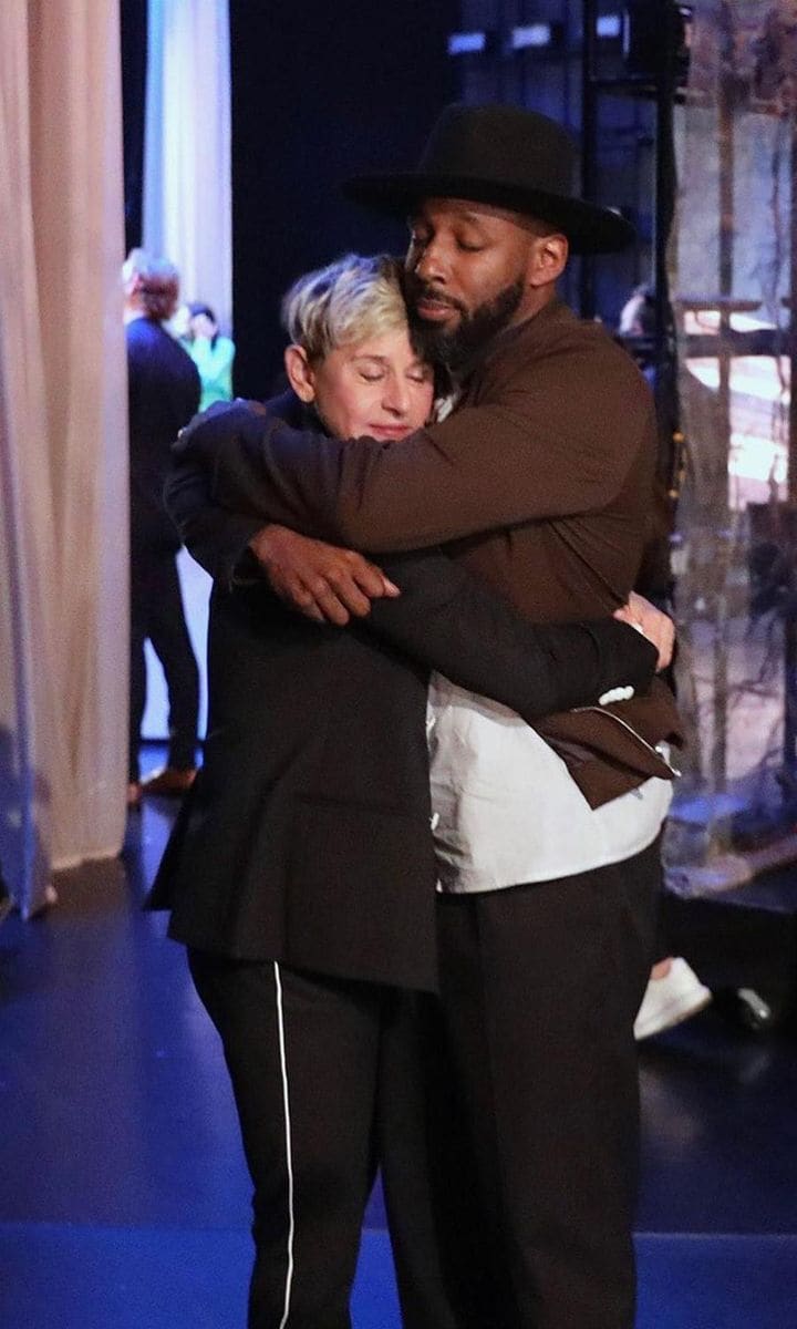 Ellen DeGeneres y Stephen 'tWitch' Boss