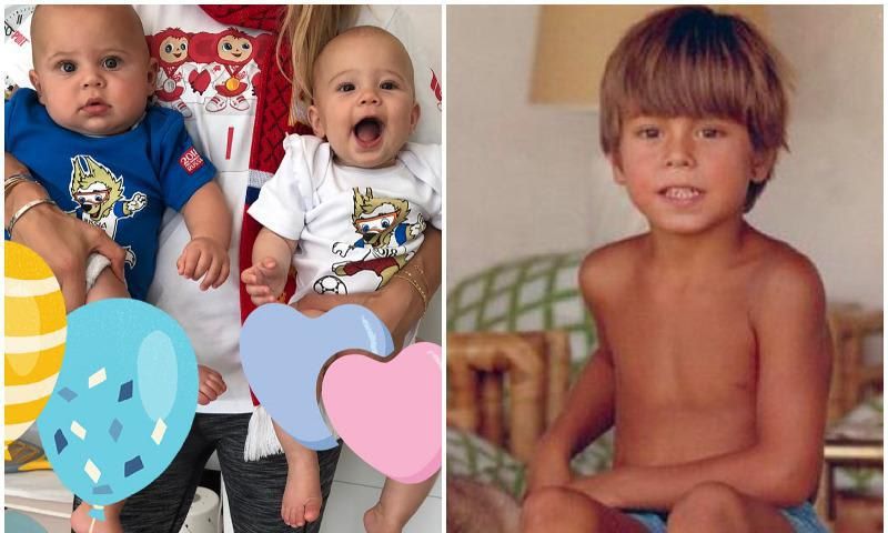 Enrique Iglesias and Anna Kournikova childhood pictures