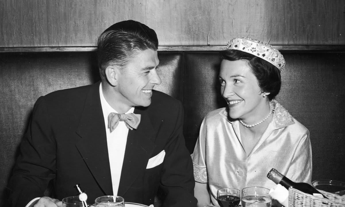 Ronald And Nancy Reagan On Honeymoon
