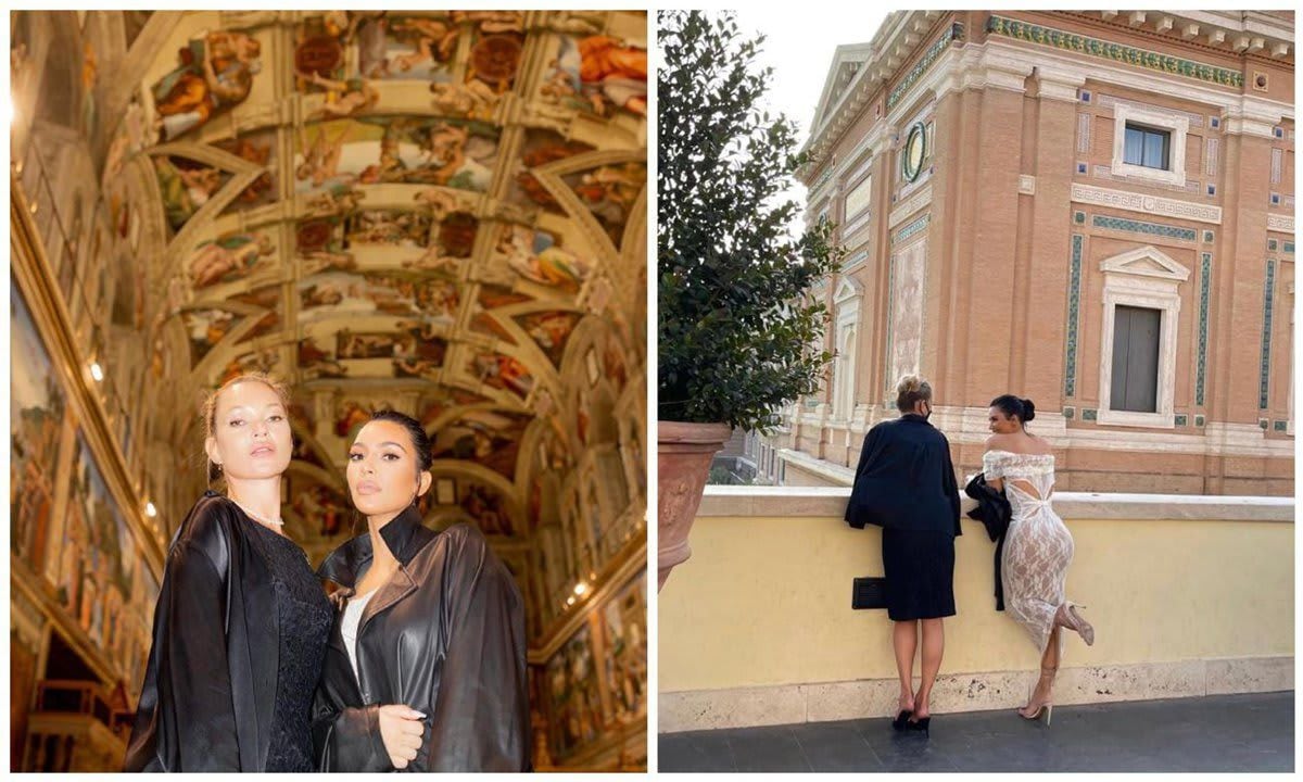 Kim Kardashian and Kate Moss’ trip to the Vatican