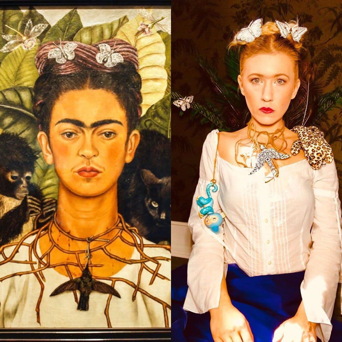 Getty Museum Challenge Frida Kahlo imitation