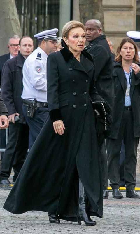 Farah Pahlavi at Chirac's funeral