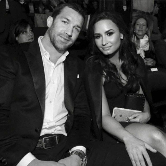 <b>Demi Lovato and Luke Rockhold</b>
There's no fighting it, the pop star and the UFC fighter confirmed their relationship with a ringside photo on November 13 from UFC 205 at Madison Square Garden.
The <i>Heart Attack</i> singer posted the photo of her nuzzled close to Luke during the fight with the sweet caption "About last night." The mixed martial artist let the photo do the talking, when he posted the same image, sans caption, on his Instagram.
Photo: Instagram/@demilovato