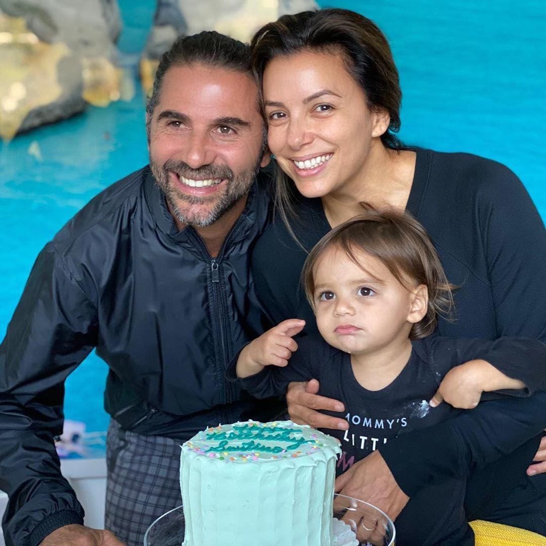 Eva Longoria's husband Jose Baston and son Enrique