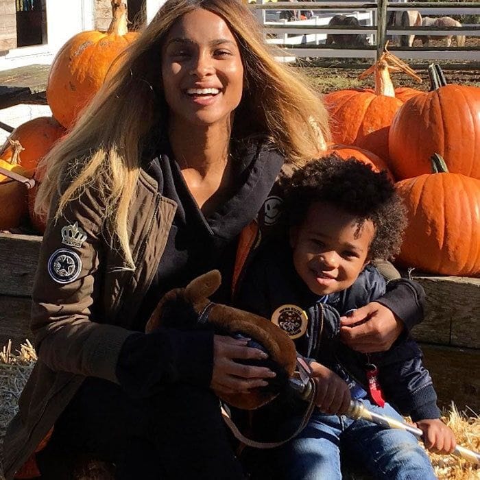 Ciara was "all smiles" with her son Future at a patch. The singer noted of the outing, "Today Was A Great Day!"
Photo: Instagram/@ciara