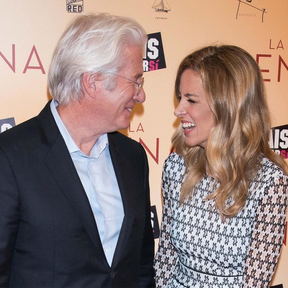 Richard Gere and Alejandra Silva attend the 'The Dinner' movie premiere
