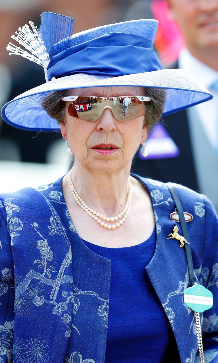 2021 Royal Ascot - Day One Princess Anne's blue hat