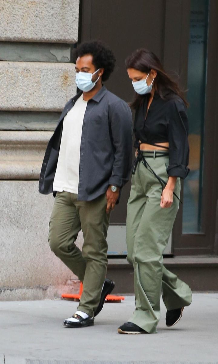 Katie Holmes and Bobby Wooten out in NYC