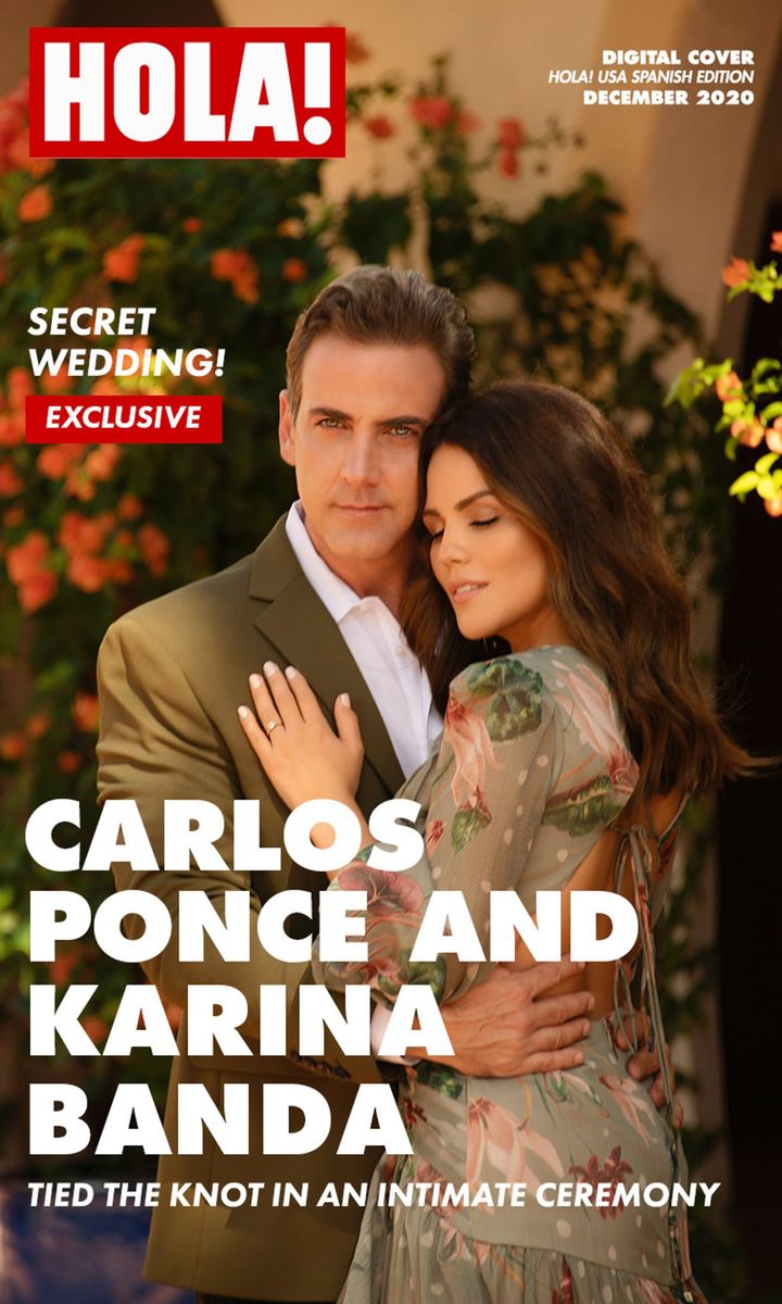 Karina Banda and Carlos Ponce sealed their love in an intimate ceremony