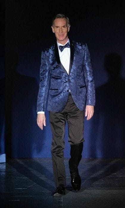 February 1: Scientific style! Bill Nye walked the runway during the inaugural Blue Jacket Fashion Show to benefit the Prostate Cancer Foundation at Pier 59 Studios in NYC.
Photo: D Dipasupil/Getty Images for Prostate Cancer Foundation