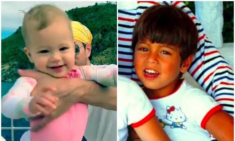 Enrique Iglesias and Anna Kournikova childhood pictures