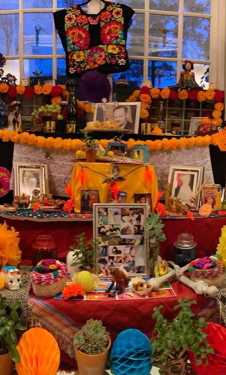 Salma Hayek day of the dead altar