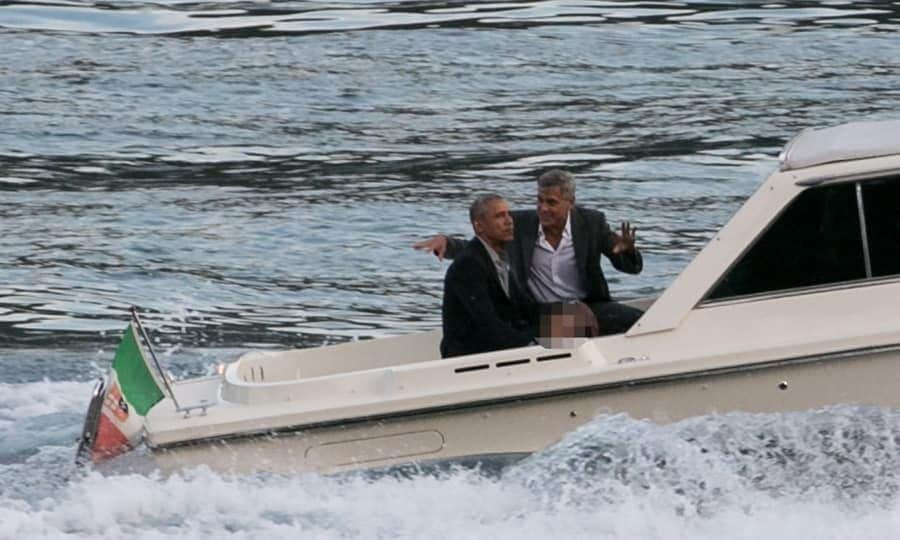 george clooney barack obama lake como grosby