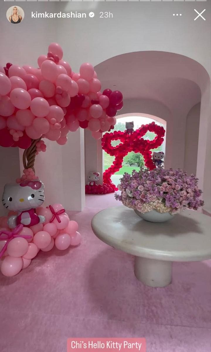 Kim Kardashian throws a jaw-dropping Hello Kitty birthday party for daughter Chicago West