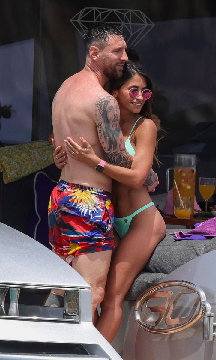 Lionel Messi and his wife Antonella Roccuzzo