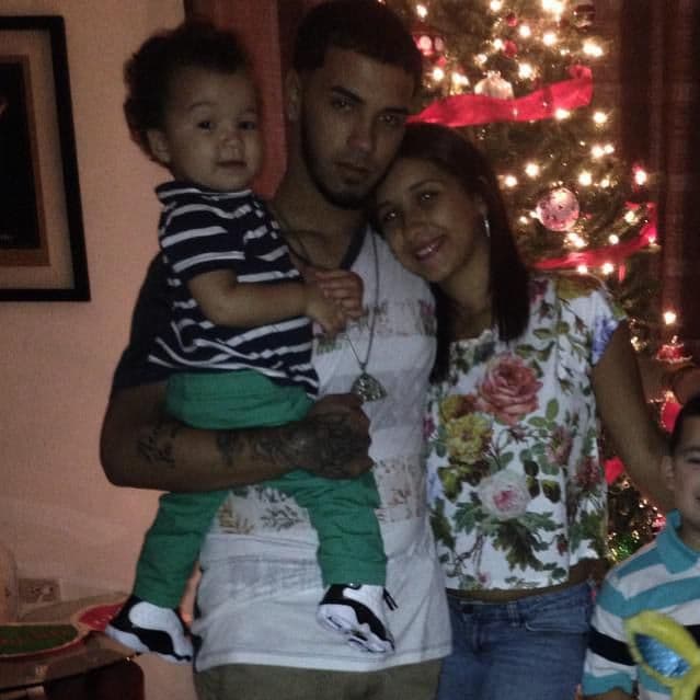 Anuel with son Pablo and Astrid Cuevas