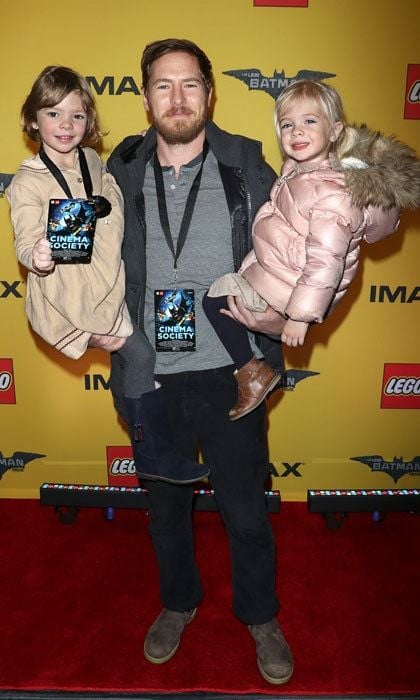 Will Kopelman enjoyed a date night in New York City with his and ex-wife Drew Barrymore's daughters, Olive (left) and Frankie (right). The trio were all smiles as they attended a screening for <I>The Lego Batman Movie</i>.
Photo: Jim Spellman/WireImage