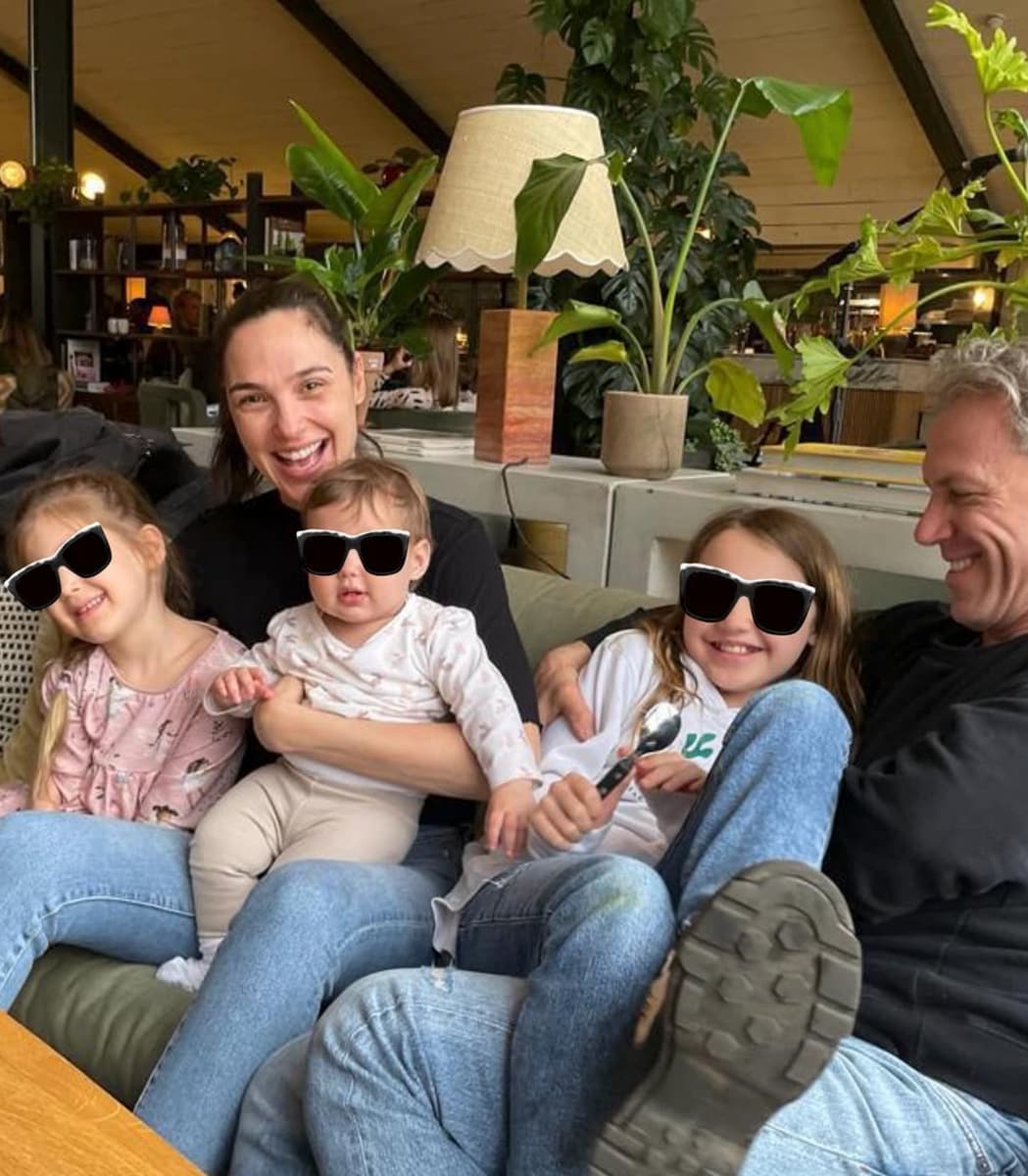 Gal Gadot with her husband and kids