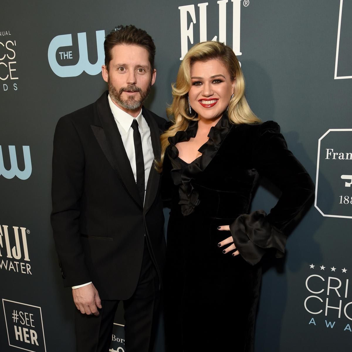 Kelly Clarkson and Brandon Blackstock the 25th Annual Critics' Choice Awards