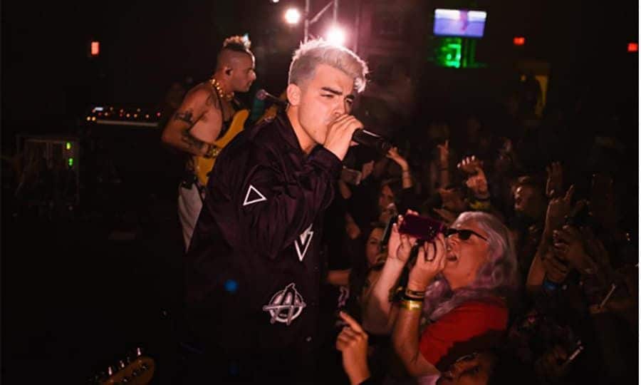 March 17: Just dance! Joe Jonas and his band DNCE got ready for their SXSW debut with the help of the on-demand beauty app beGlammed, who did their hair and makeup for the performance.
<br>
Photo: Instagram/@dnce