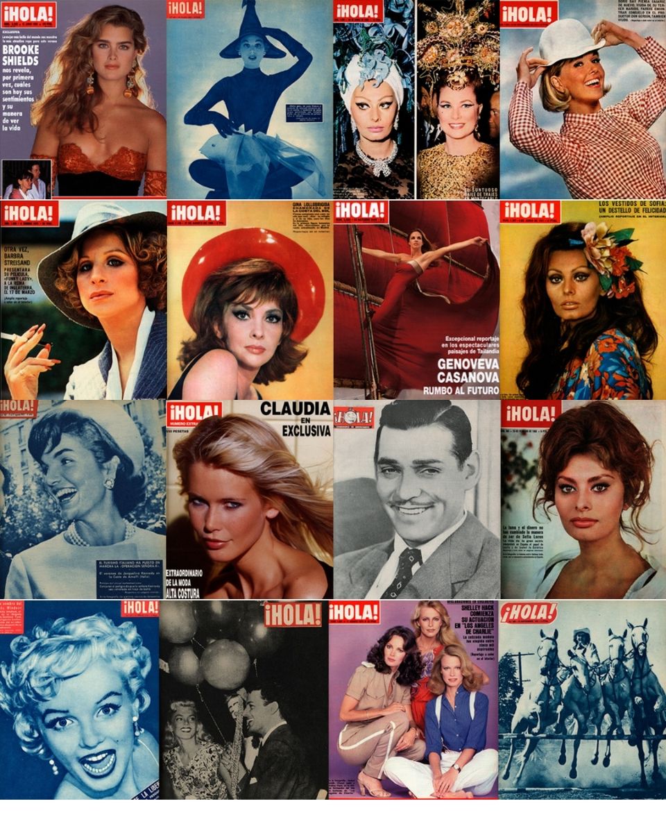 ¡HOLA! founded in 1944 has had a remarkable selection of cover stories over the decades