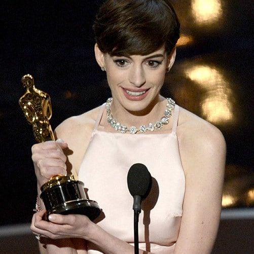 Anne Hathaway won her first Oscar in 2013