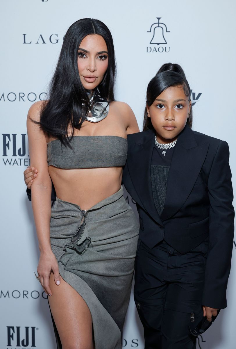 Kim Kardashian and North West attend The Daily Front Row's 7th Annual Los Angeles Fashion Awards 