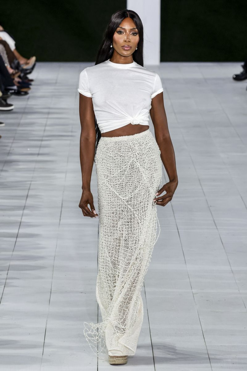 Naomi Campbell walks the runway during the Ralph Lauren Ready to Wear Spring/Summer 2025 fashion show as part of the New York Fashion Week on September 5, 2024 in NY. (Photo by Victor VIRGILE/Gamma-Rapho via Getty Images)