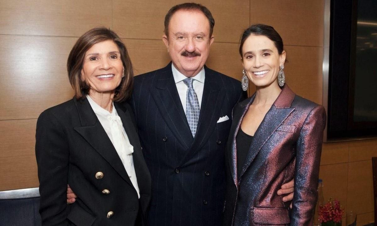 Andrea Trujillo with her parents, her father, Sol Trujillo and her mother, Corine Trujillo