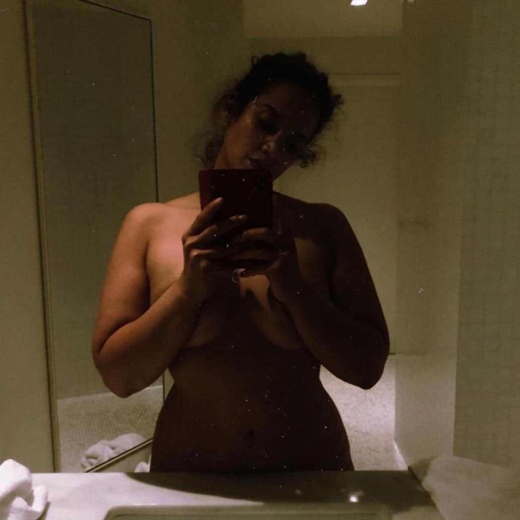 Dascha Polanco showing off her curves