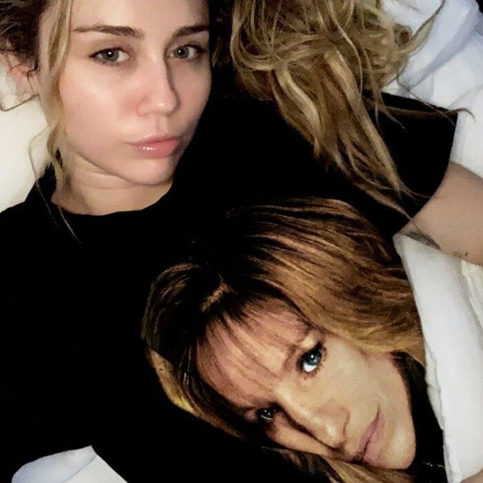 Miley Cyrus and Barbra Streisand