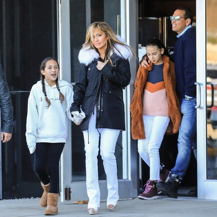 Jennifer Lopez and family