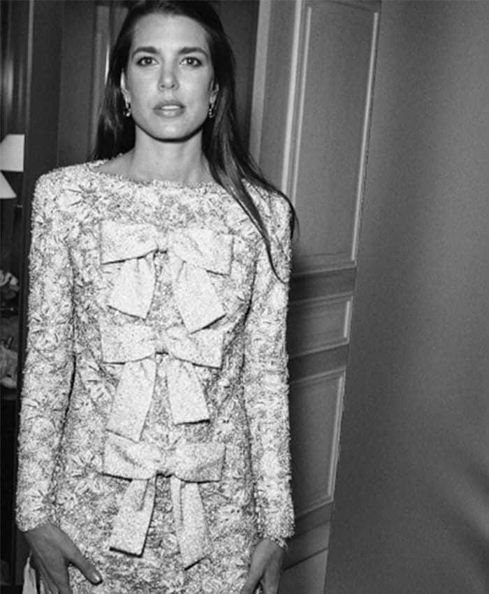 Charlotte Casiraghi Saint Laurent wedding dress