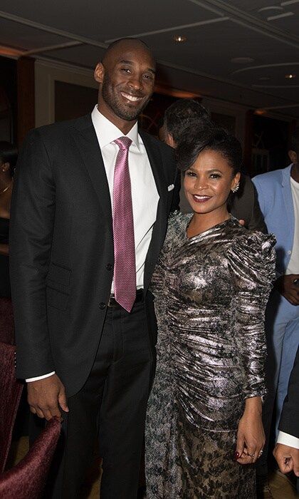 Also at the party was Oscar nominee Kobe Bryant who was mingling with guests including, here, actress Nia Long.
Photo: Earl Gibson III/Getty Images