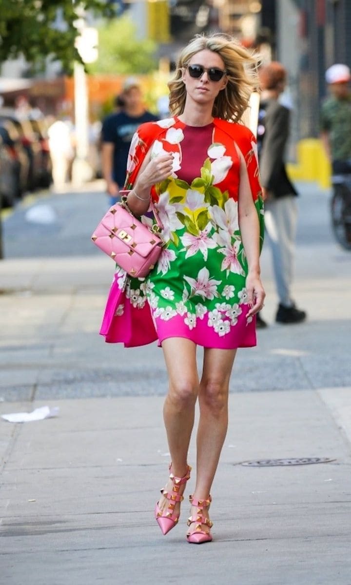 Nicky Hilton in a floral dress