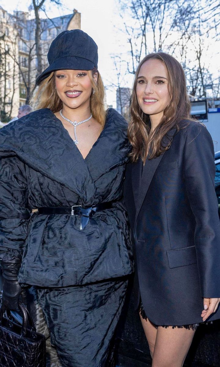 Rihanna and Natalie Portman at Dior Haute Couture Show