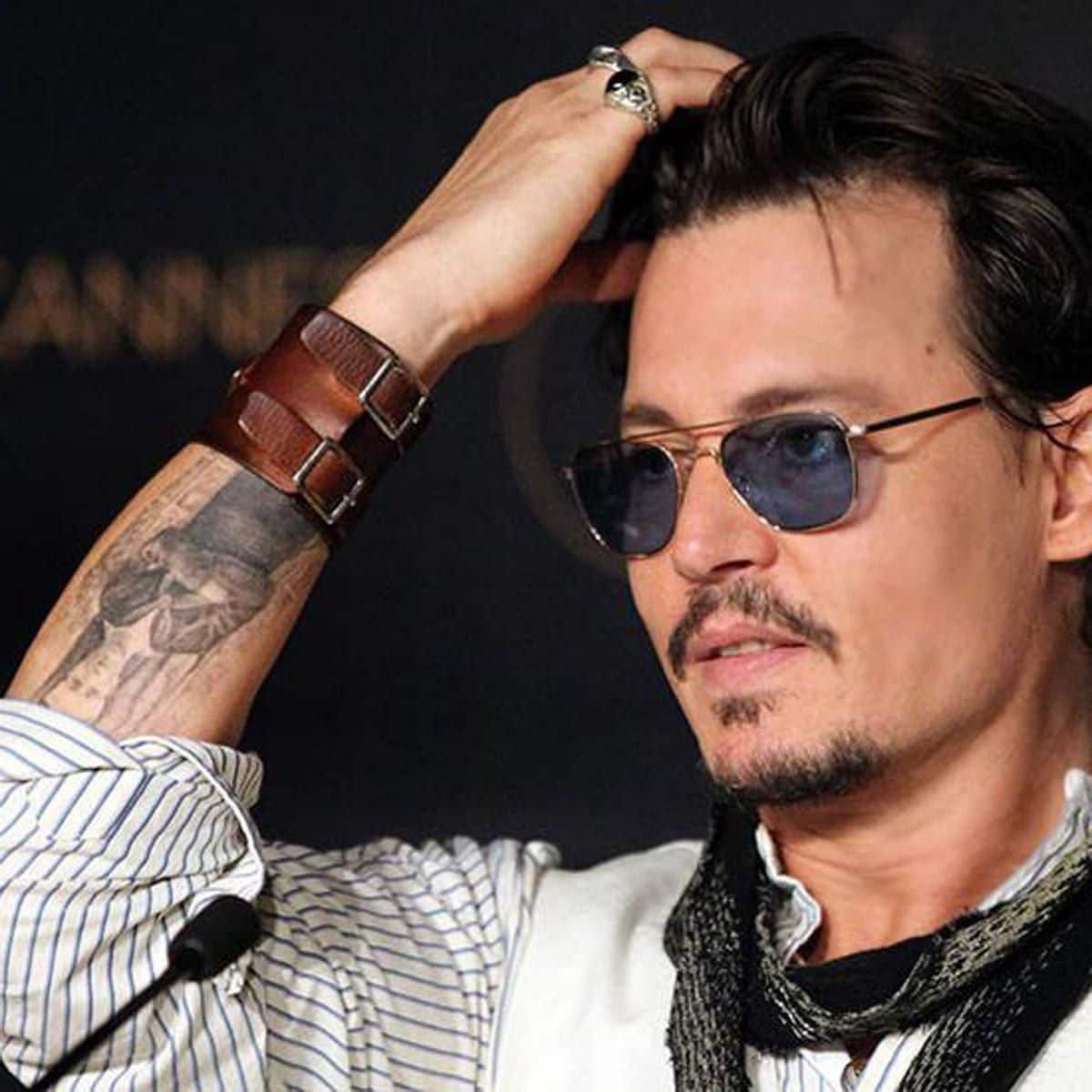 Johnny Depp tatuaje de su abuelo