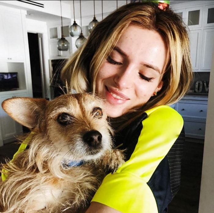 Bella Thorne brought her pup to the set of her Freeform show <i>Famous in Love</i>. Unfortunately she wasn't able to steal time away from set to take her dog for a walk so was able to use Wag!, an on-demand dog-walking service.
Photo: Instagram/@bellathorne
