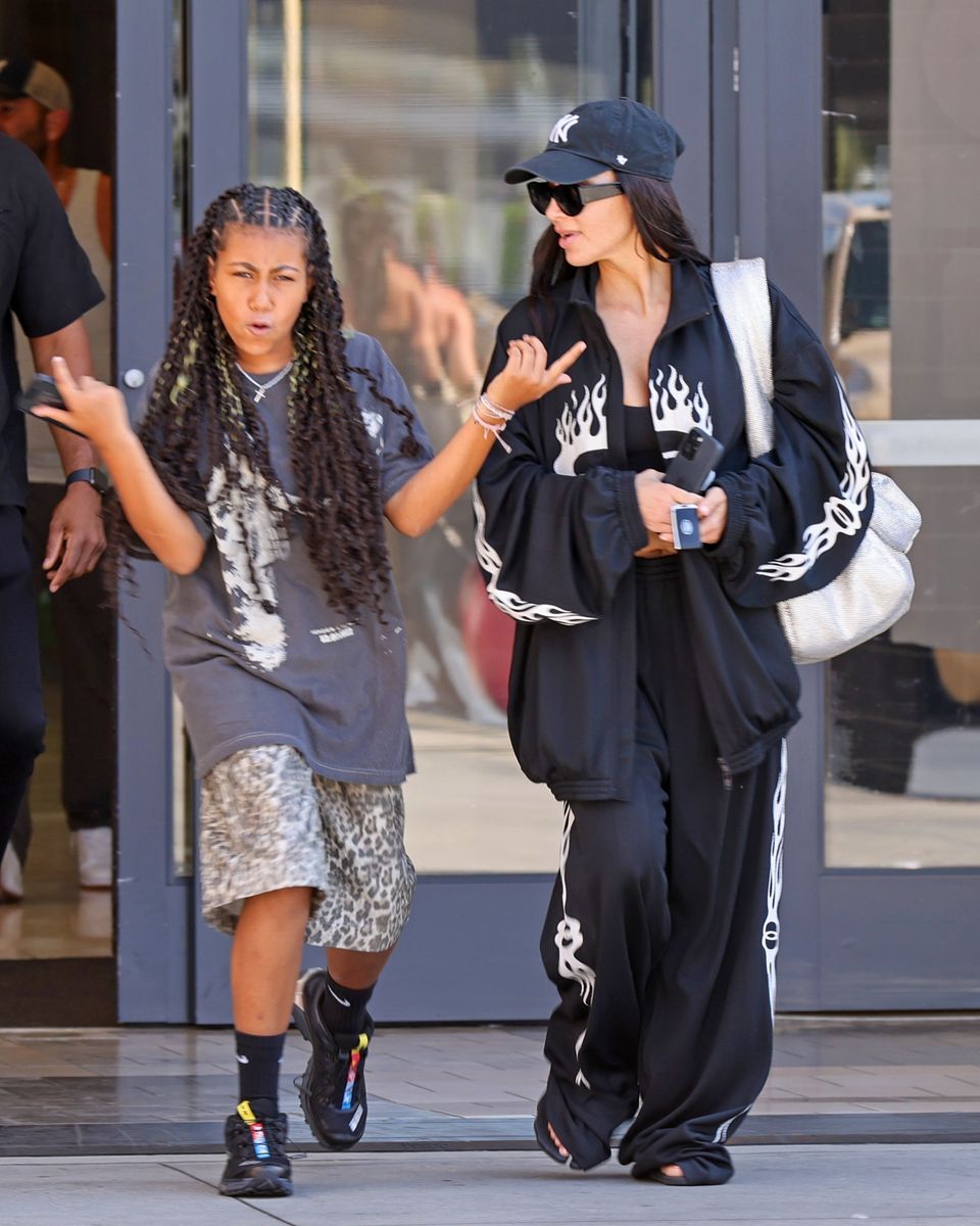 Kim Kardashian and North West show off their edgy style in New York