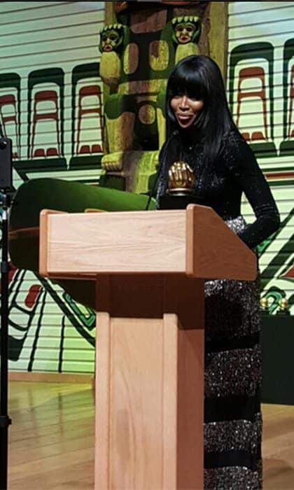 March 19: Naomi Campbell received the Mandela Legacy Award for Hope Success and Empowerment Award at the 2016 Canadian Black History Month Gala in Ottawa.
<br>
Photo: Instagram/@iamnaomicampbell