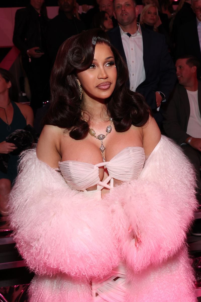 Cardi B attends the Victoria's Secret Fashion Show 2024 on October 15, 2024 in New York City. (Photo by Kevin Mazur/Getty Images for Victoria's Secret)