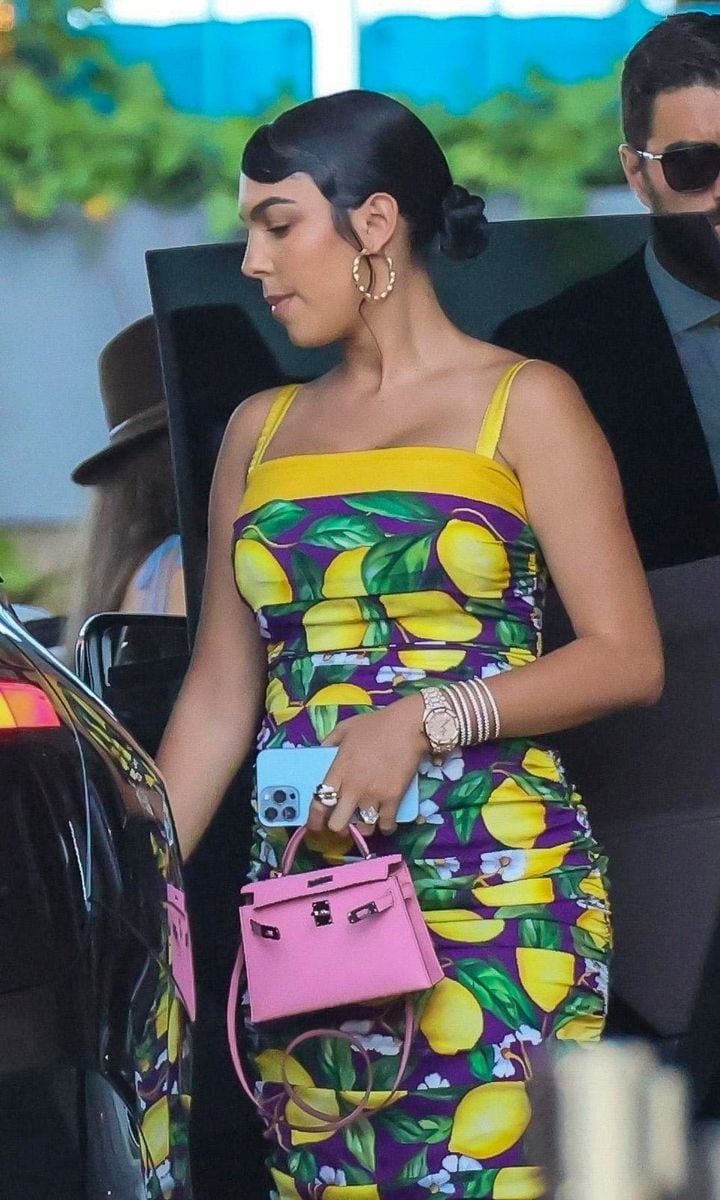 Georgina Rodriguez makes citrus chic in exclusive Dolce Gabbana lemon dress