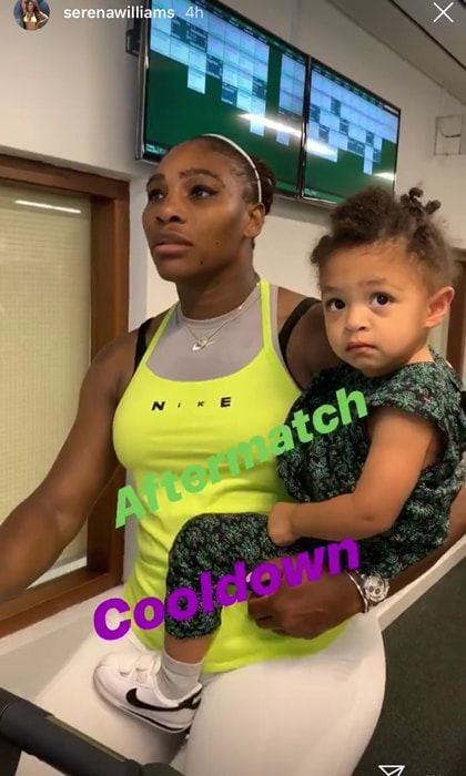 Serena Williams and daughter Olympia