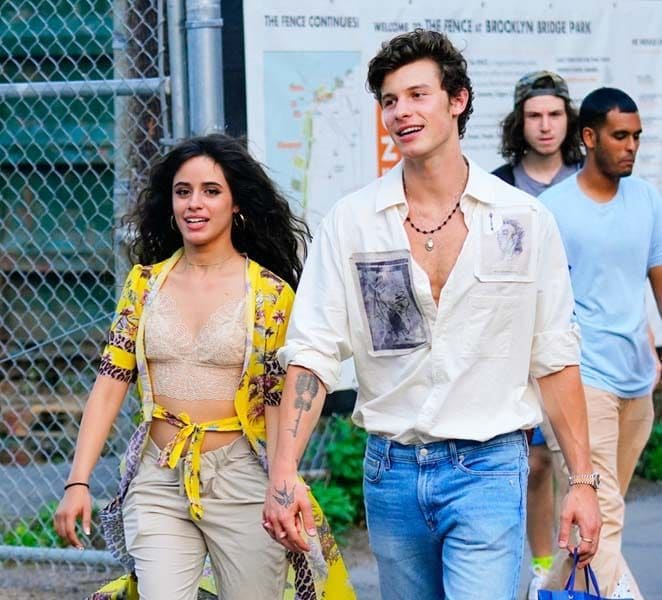 camilla cabello shawn mendes bday walk