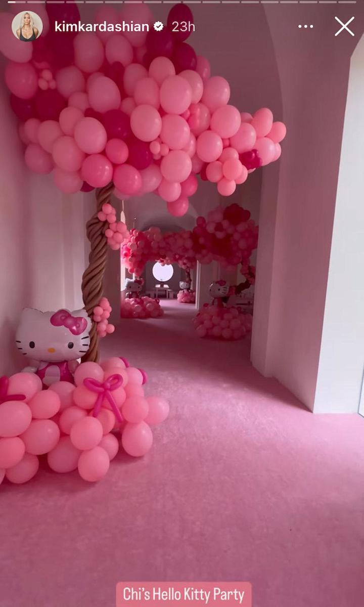 Kim Kardashian throws a jaw-dropping Hello Kitty birthday party for daughter Chicago West