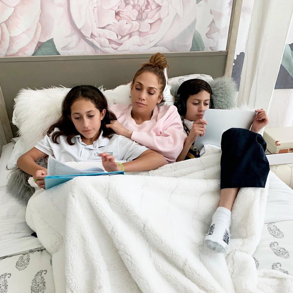 Jennifer Lopez talks homeschooling twins Max and Emme