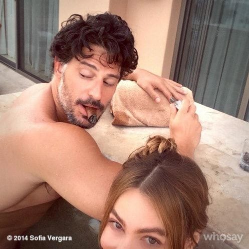 Con su amor! The lovebirds flew south of the border to Mexico for a relaxing holiday back in fall 2014.
<br>
Photo: Instagram/sofiavergara