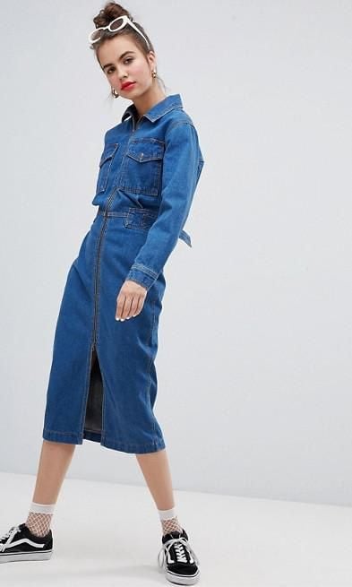 Vestido en denim de Asos